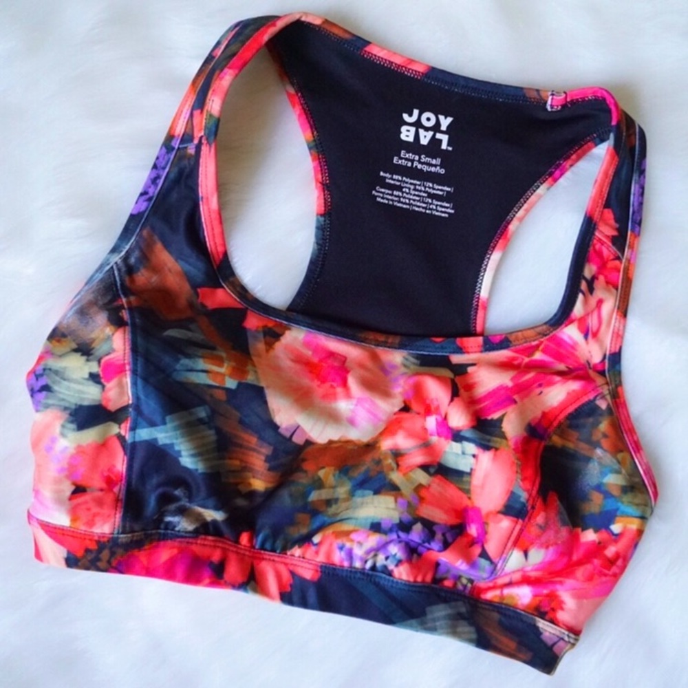 Floral Sports Bra Size XS